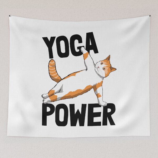 Item preview, Yoga Power Cat designed and sold by Bendthetrend.