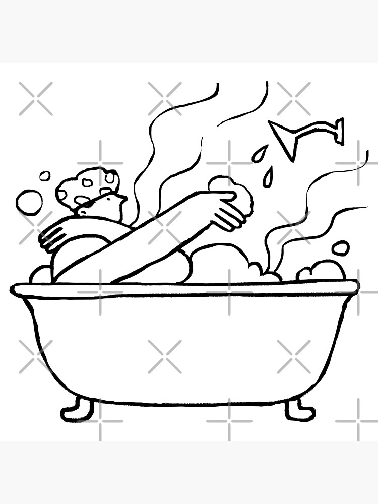 "Hot Bath" Poster for Sale by AjummaDesign Redbubble