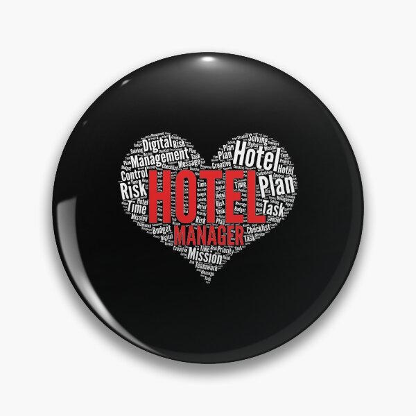 Item preview, Hotel Manager Heart Shape Word Cloud Design print designed and sold by theodoros20.