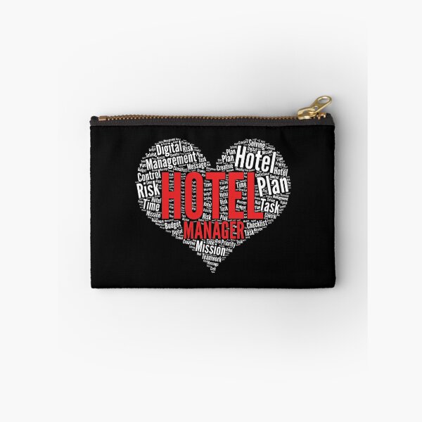 Item preview, Hotel Manager Heart Shape Word Cloud Design print designed and sold by theodoros20.
