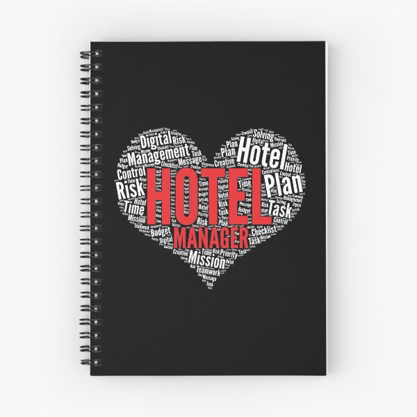 Item preview, Hotel Manager Heart Shape Word Cloud Design print designed and sold by theodoros20.