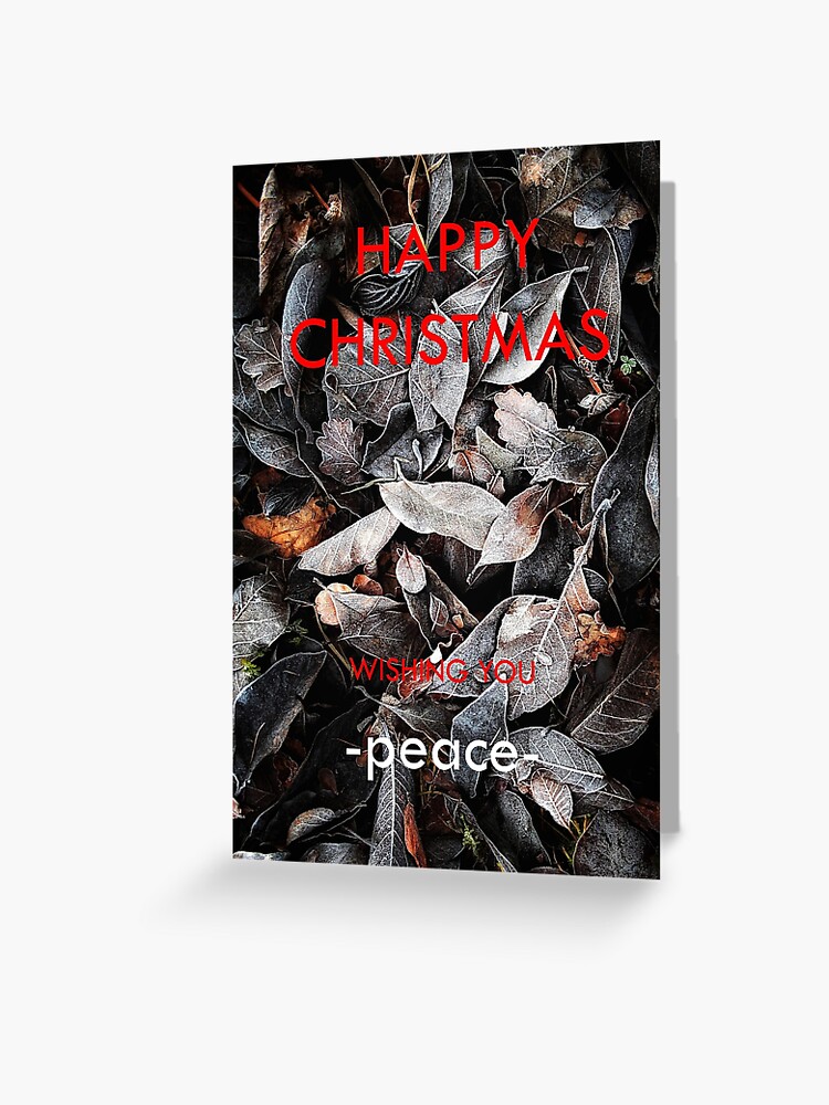 Thumbnail 1 of 2, Greeting Card, PEACE - HAPPY CHRISTMAS 2022 designed and sold by Coigach.