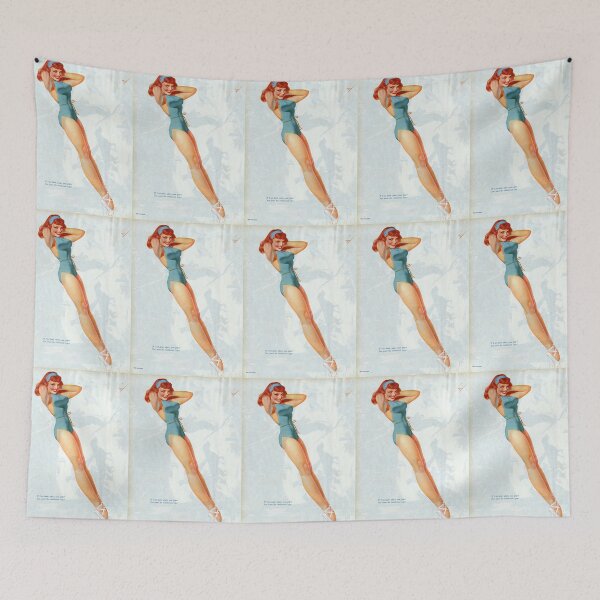 Item preview, George Petty Red-head Vintage Pin-up Poster designed and sold by GGSGetGoodStuff.