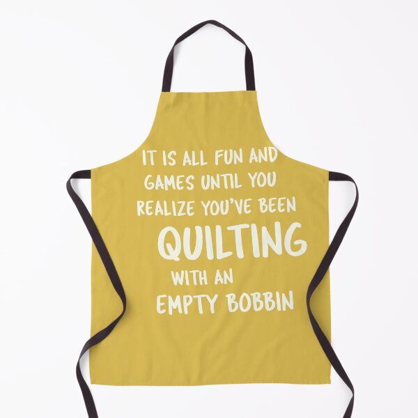 Item preview, Quilting With An Empty Bobbin | Quilter Humor Quote designed and sold by JuneJournal.