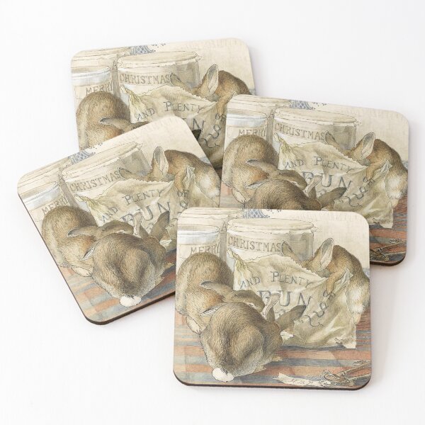 Item preview, Happy Christmas Rabbits - Beatrix Potter designed and sold by dotpattern.