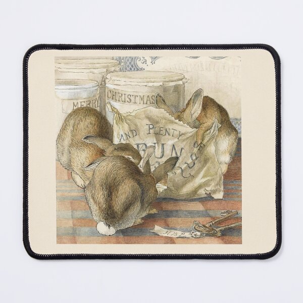 Item preview, Happy Christmas Rabbits - Beatrix Potter designed and sold by dotpattern.