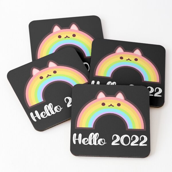 Item preview, Rainbow Cat hello 2022 designed and sold by OnlyHolidayShop.