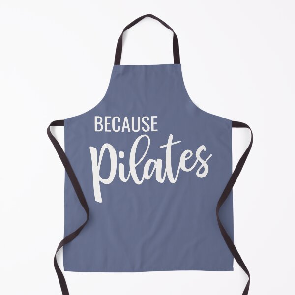 Item preview, Because Pilates | Funny Motivational Quote in Blue designed and sold by JuneJournal.