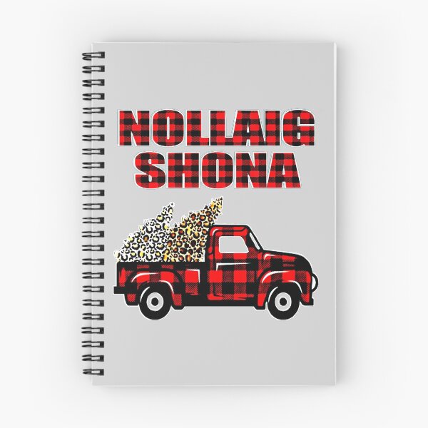 Item preview, Nollaig Shona Buffalo Check Truck and Christmas Trees designed and sold by RaglanRose.
