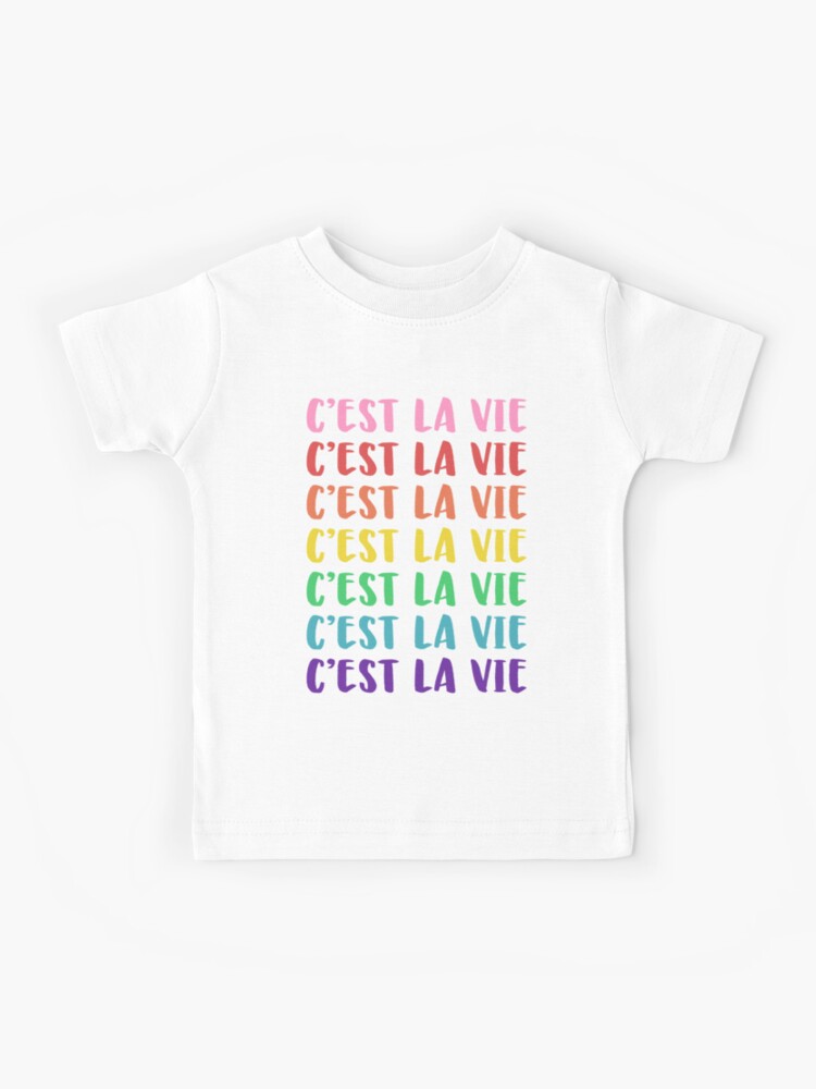 C'est La Vie Paris Ladies T Shirt French Quote 