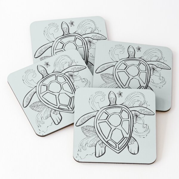 Item preview, Sea turtle wave doodle  designed and sold by Heather  Hinson.