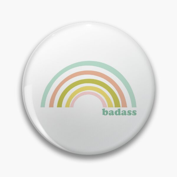 Aperçu de l'œuvre Arc-en-ciel badass | Formes géométriques et citation drôle dans des couleurs pastel créée et vendue par JuneJournal.