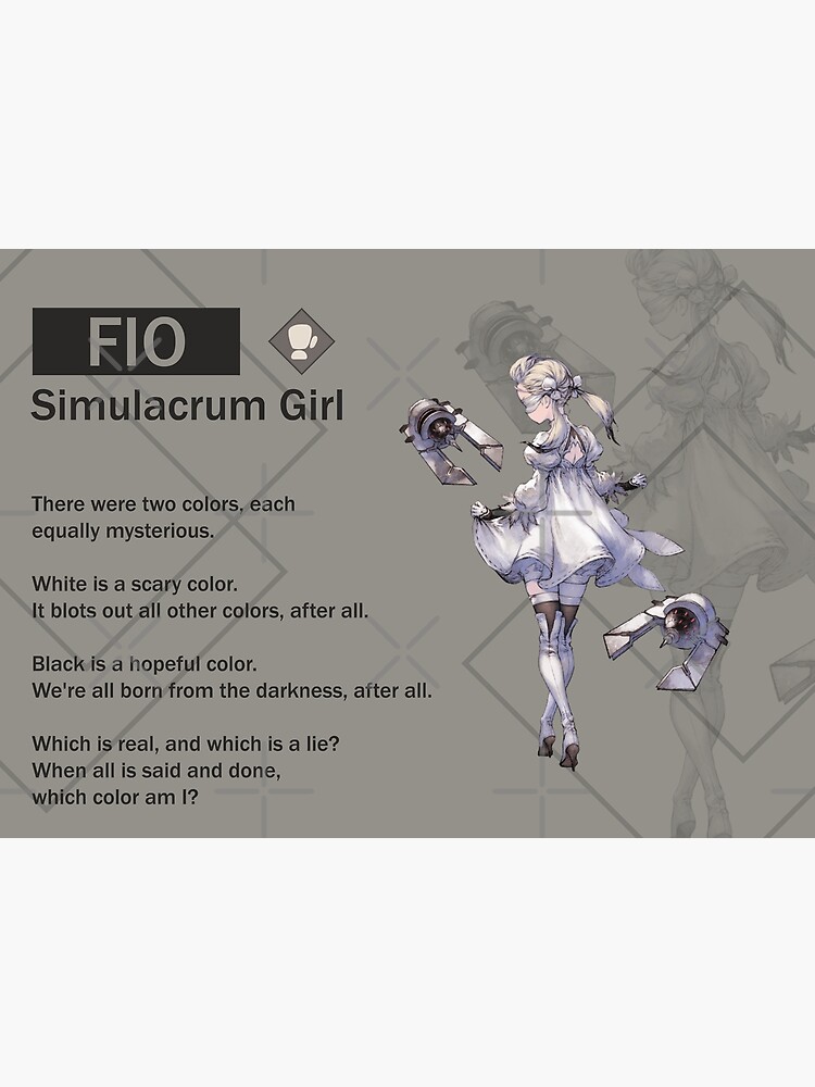 Fio - Simulacrum Girl (Nier Reincarnation) Poster by VelvetZone