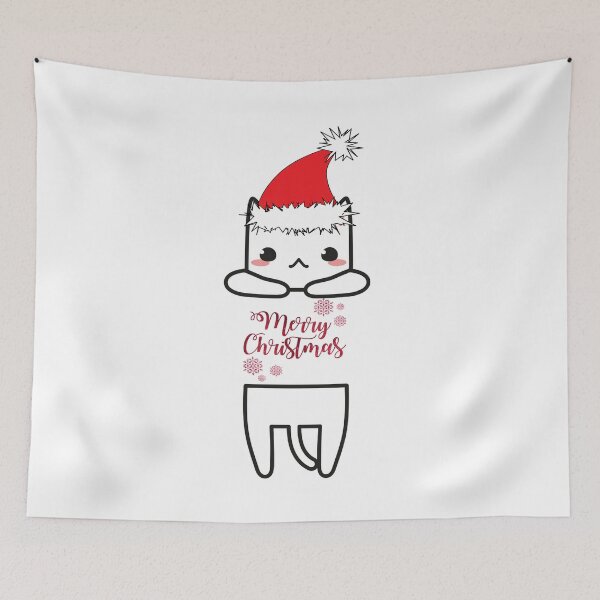 Item preview, Funny Christmas Santa Cat designed and sold by TrendySpace.
