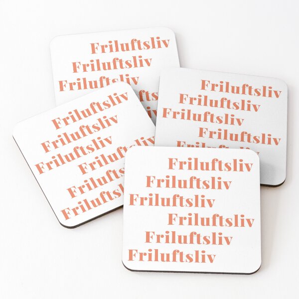 Item preview, Friluftsliv -Nordic Expression for Getting Outdoors in Nature in Pink and Orange designed and sold by JuneJournal.