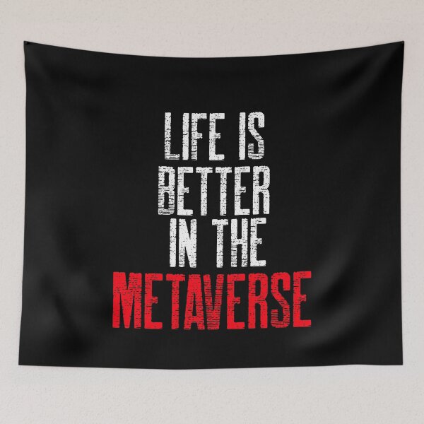 Item preview, Funny Gamer, Crypto Trader, Life is better in the Metaverse red   designed and sold by SKilner.