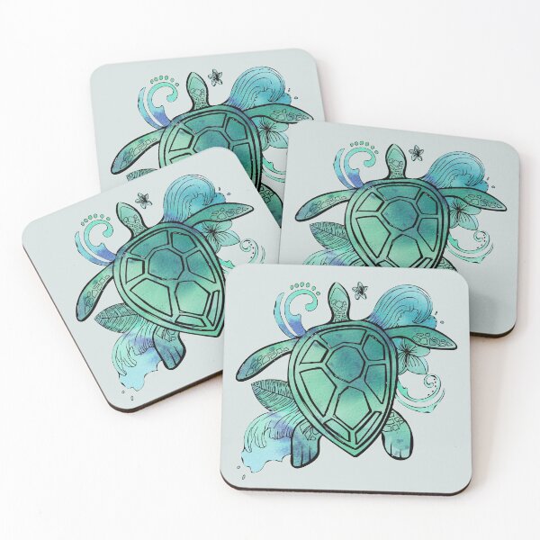 Item preview, Sea turtle watercolor  designed and sold by Heather  Hinson.