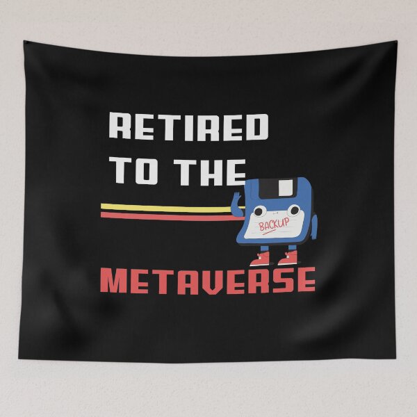 Item preview, Retro Vintage Retired to the Metaverse Old floppy disk designed and sold by SKilner.