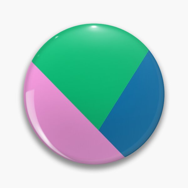 Aperçu de l'œuvre Bloc de couleur géométrique en rose vif, vert et bleu créée et vendue par JuneJournal.