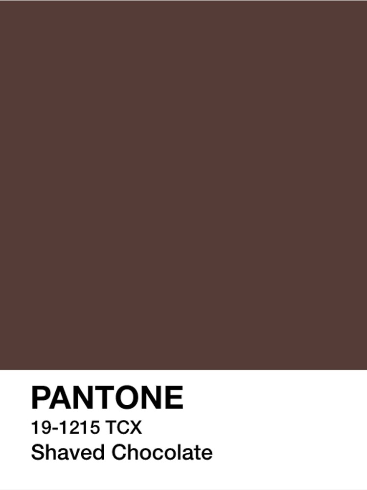 "PANTONE Shaved Chocolate, Brown" Sticker for Sale by