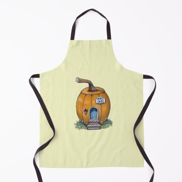 Item preview, Pumpkin House Fantasy Art Colour Pencil Drawing Illustration designed and sold by JoyfulWhimsy.