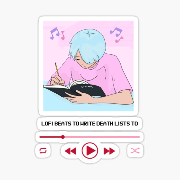 Item preview, Lofi Beats to Write Death Lists To   designed and sold by TeeShirtFabrik.