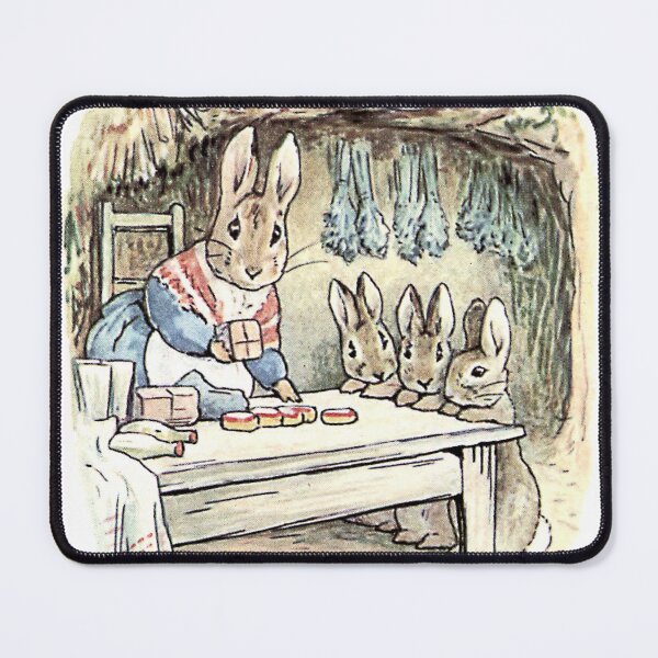 Item preview, Beatrix Potter Bunnie Rabbits in the Kitchen designed and sold by dotpattern.