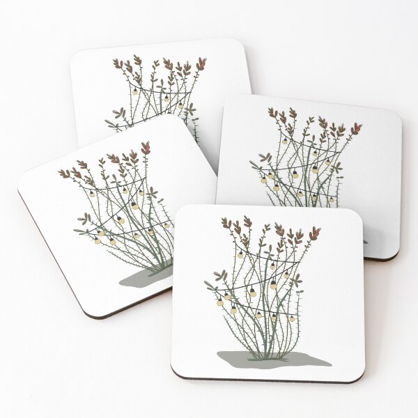 Item preview, Ocotillo Xmas Lights Desert Plant designed and sold by WalkSimplyArt.