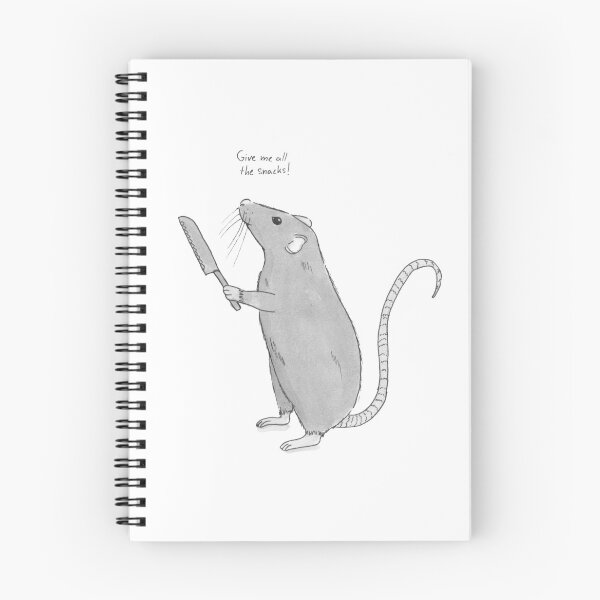 Item preview, Rat with knife designed and sold by Rhiannon Redfern.