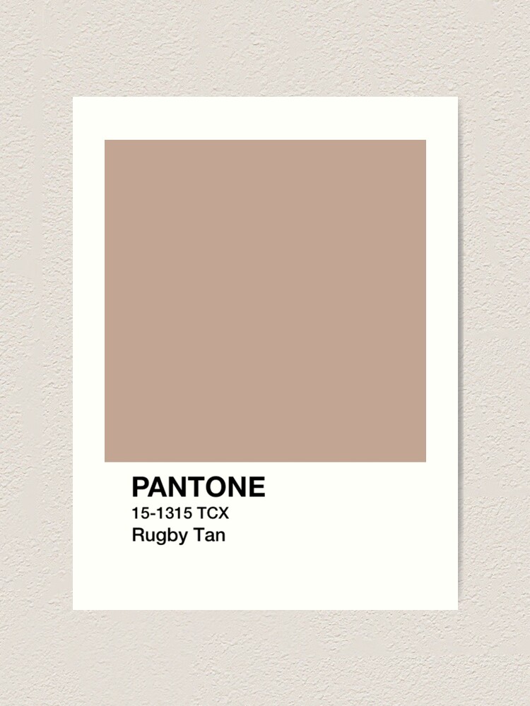 Beige Pantone Style Color Swatch Art Print for Sale by