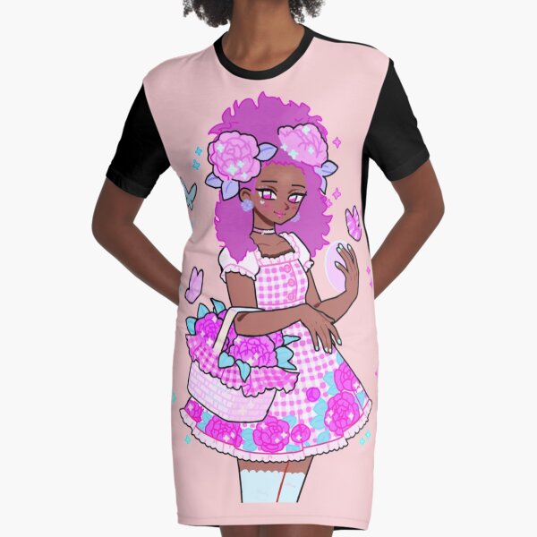 Flower Power Graphic T-Shirt Dress