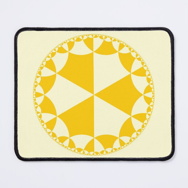 Item preview, hyperbolic square tiling yellow designed and sold by egg-pdf.