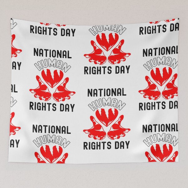 Item preview, National Human Rights Day, Encourage Human Rights designed and sold by SportyDogShop.