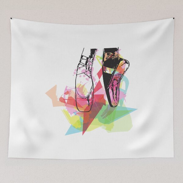 Item preview, Funky pointe shoes, ballet art, ballerina best gift designed and sold by BalletDanceShop.