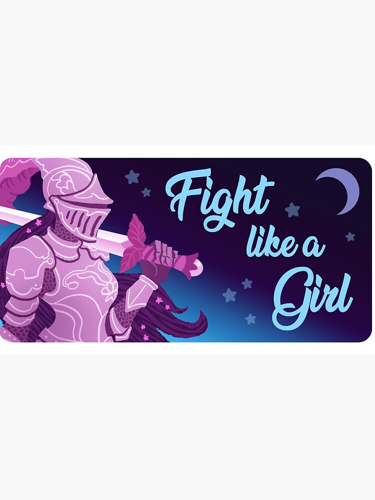 Fight like a Girl Knight by ChristyMakesArt