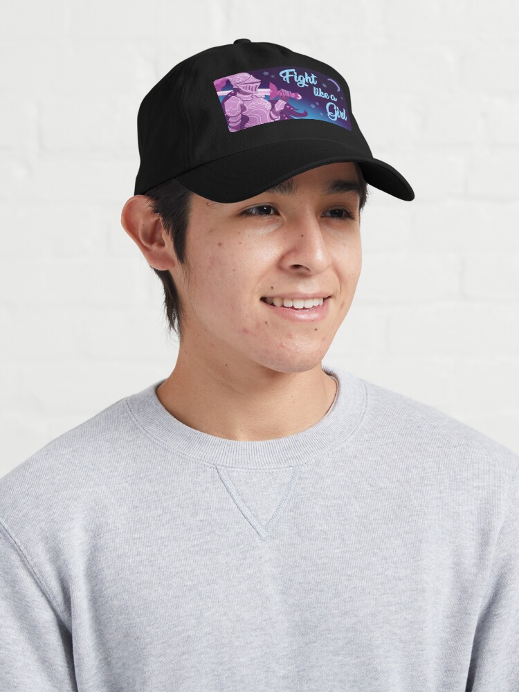 Alternate view of Fight like a Girl Knight Cap