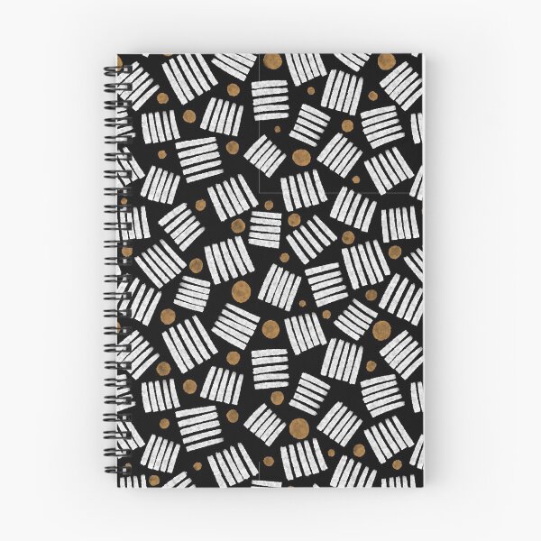 Item preview, Random Lines and Dots - white on black designed and sold by karousel.