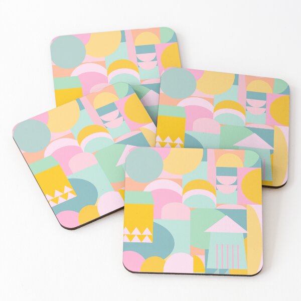 Item preview, Cute Pastel Geometric Collage designed and sold by JuneJournal.