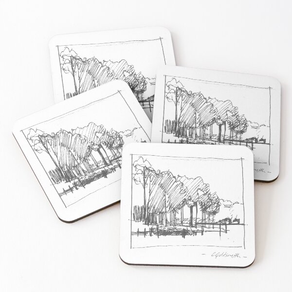 Item preview, Ink Sketch of Jetty in Florida designed and sold by GoldsmithGifts.