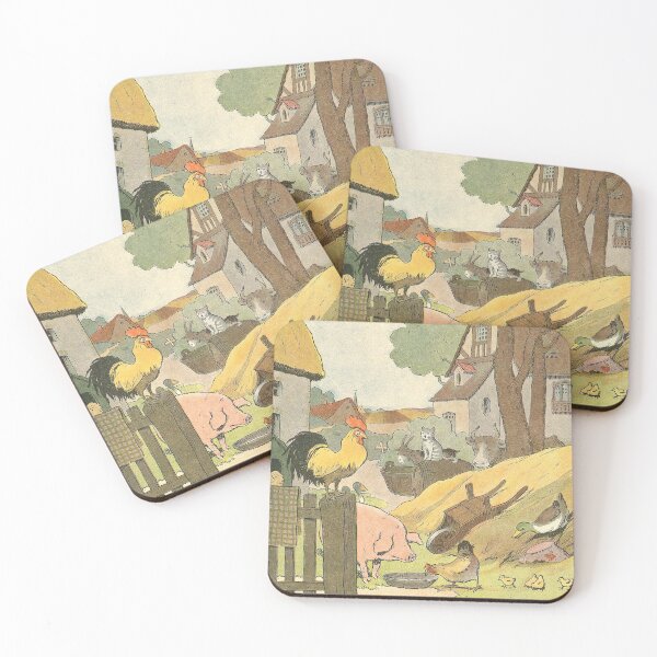 Item preview, F is for Farm (Ferme): French Alphabet Animals designed and sold by dotpattern.