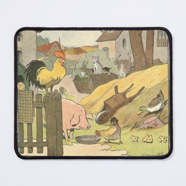 Item preview, F is for Farm (Ferme): French Alphabet Animals designed and sold by dotpattern.