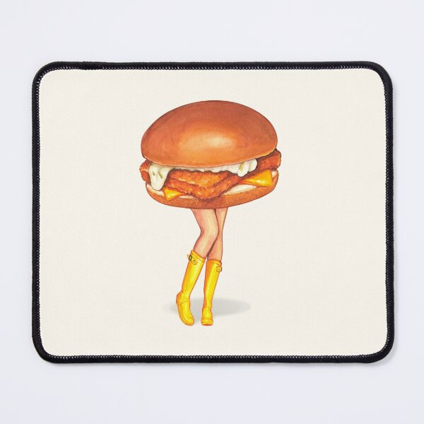 Item preview, Fish Sandwich Pin-Up designed and sold by Kelly Gilleran.