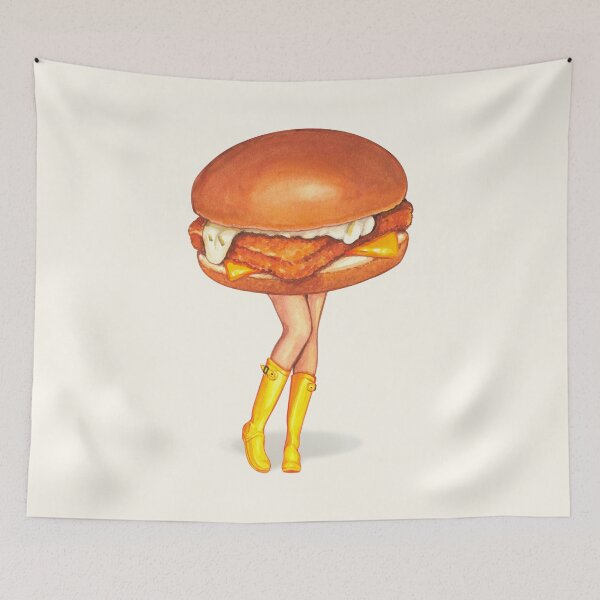 Item preview, Fish Sandwich Pin-Up designed and sold by Kelly  Gilleran.