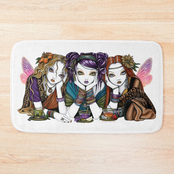 Item preview, Tea For Three Bohemian Sisters Fairies by Myka Jelina designed and sold by Myka Jelina.