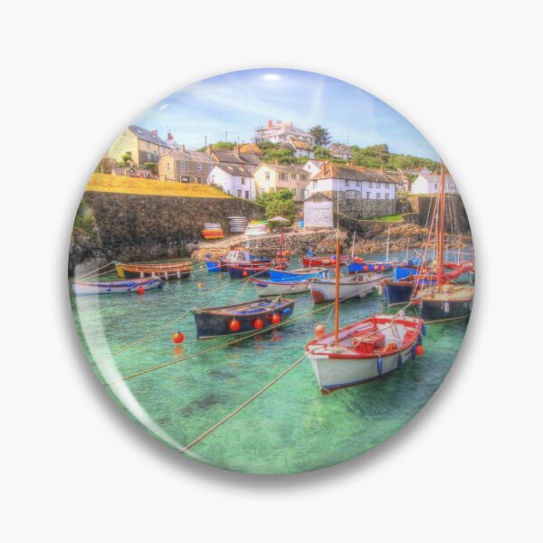 Item preview, Cornish Harbour Coverack Cornwall Beautiful Blue Sea designed and sold by acceleratorhams.