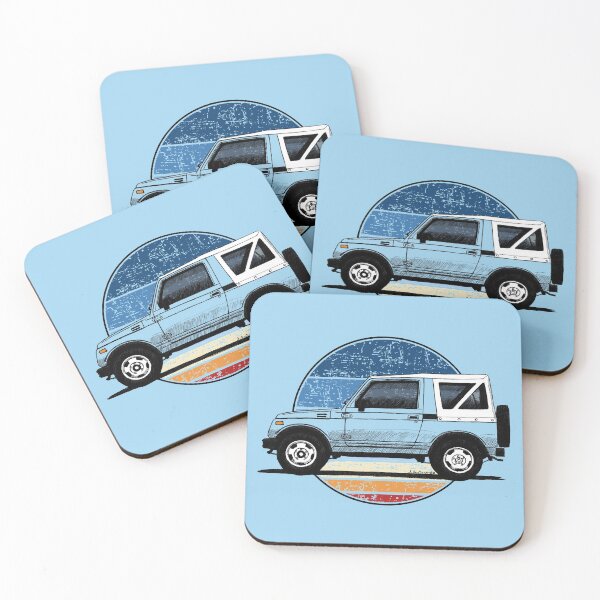 Item preview, My drawing of the classic Japanese all-terrain 4x4 background colors (transparent) designed and sold by designjaag.
