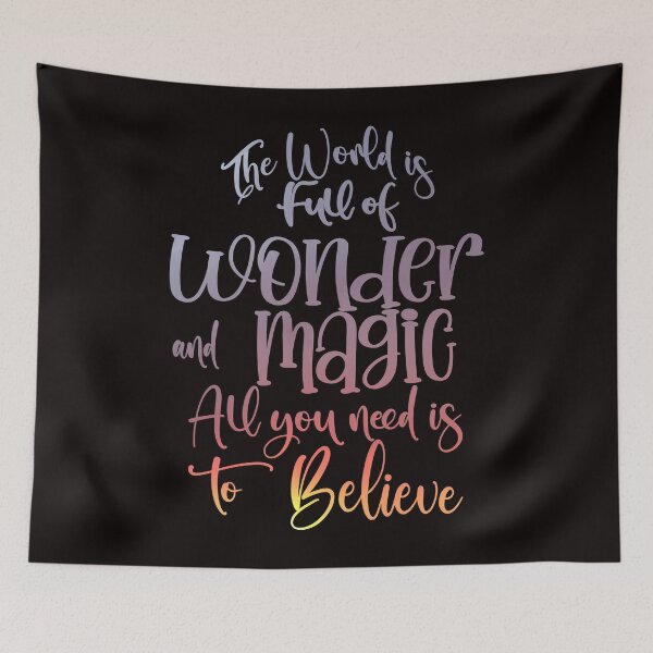 Item preview, Fairycore Aesthetic Quote, World is Full of Wonder and Magic designed and sold by AloraDawnEve.