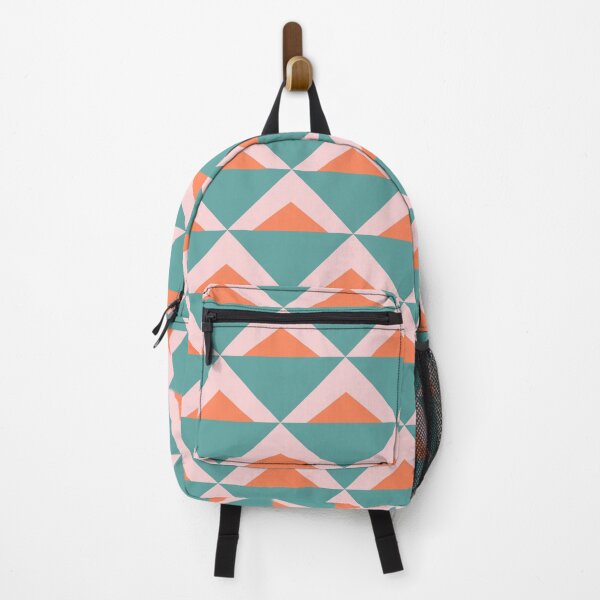 Item preview, Teal, Pink, and Orange Triangle Pattern designed and sold by JuneJournal.