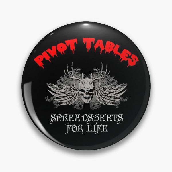 Item preview, PIVOT TABLES Spreadsheets for Life Metal Rock Design designed and sold by w1ckerman.