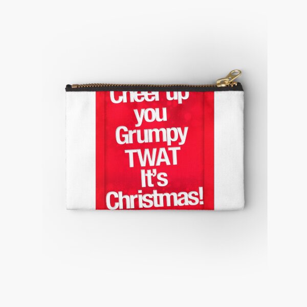 Item preview, Cheer up you grumpy twat it's christmas - Card - Red designed and sold by buud.